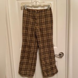 100% wool plaid Pendleton pants